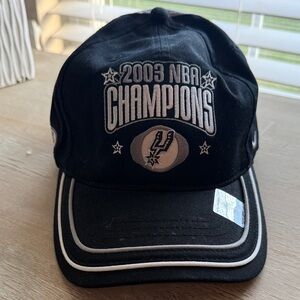 NBA Black and White 2003 Champions Fitted Cap